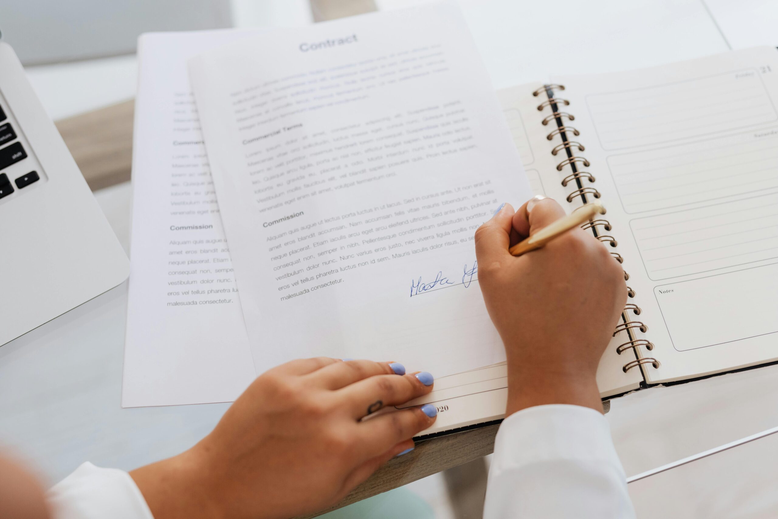 Firma documento legal